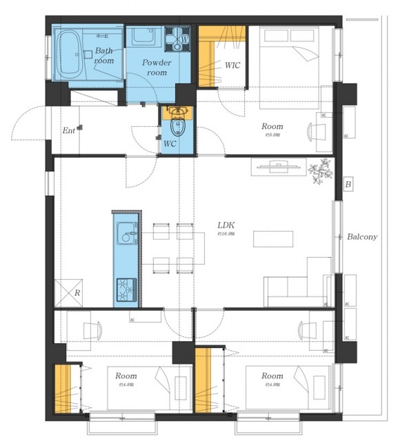 目黒区鷹番2丁目 【賃貸居住】マンション