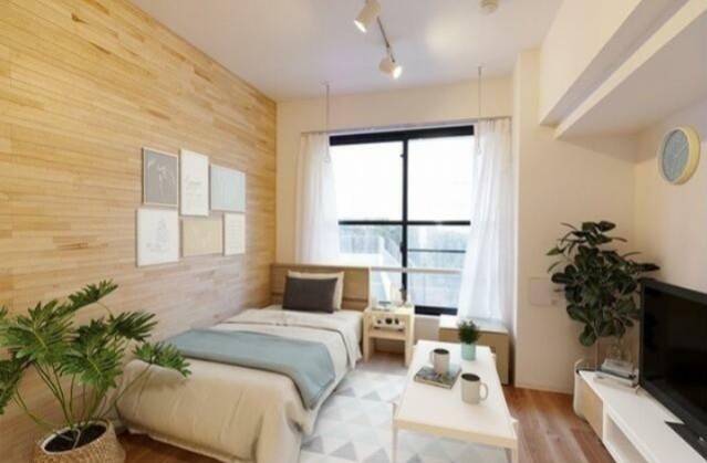 『家具・調度品等はCG加工です。実際の賃貸住居には含まれません』(居間)