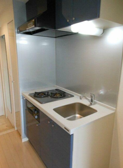 2口コンログリル付システムキッチン(キッチン)