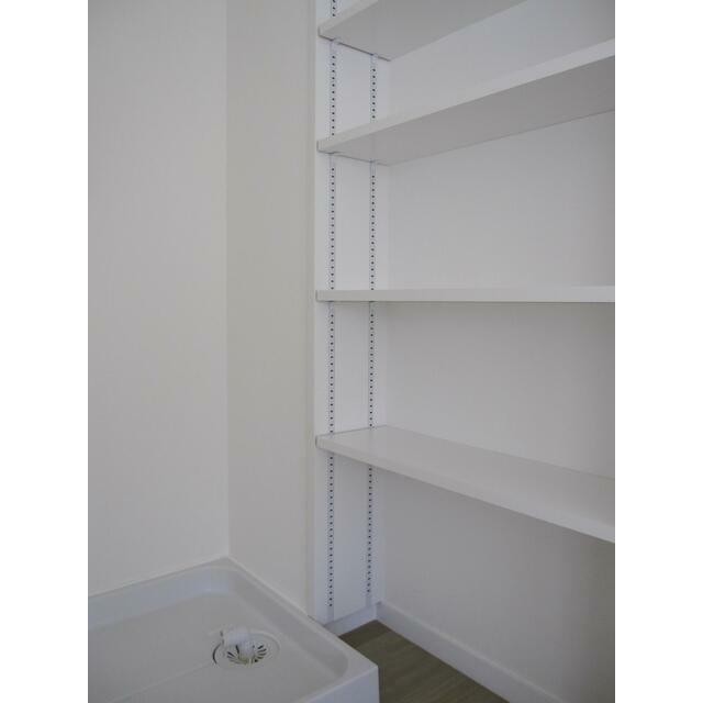 洗濯機置き場 棚付き