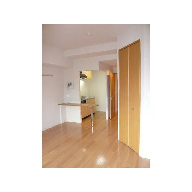 ちょっとした物を置くのに便利なカウンターあり(居間)