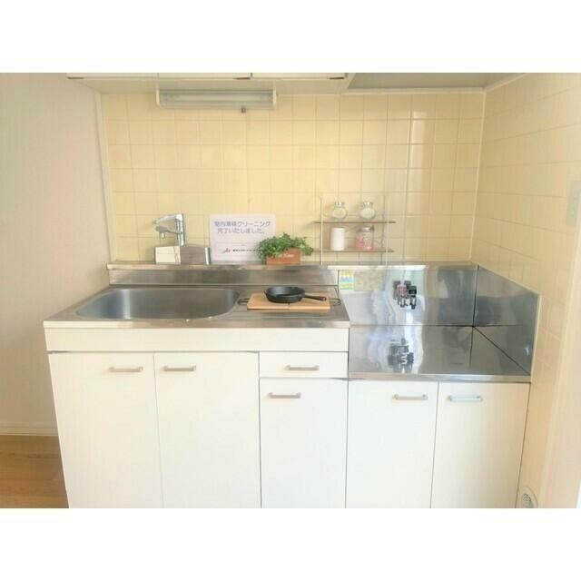 2口ガスコンロ設置可♪※家具家電は設備に含まれません(キッチン)