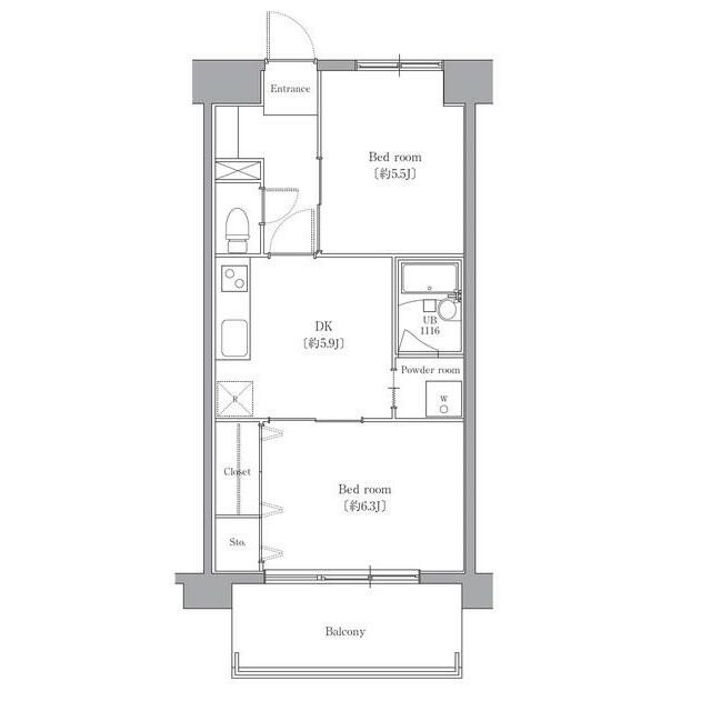 103は反転タイプ(間取)