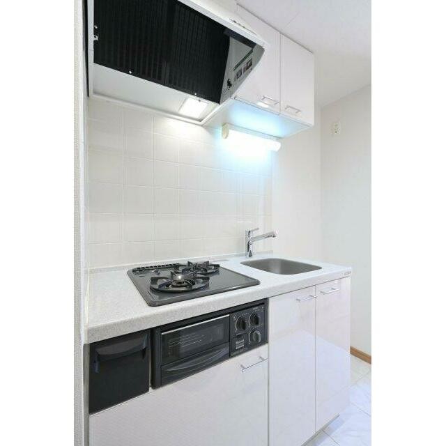 システムキッチン（2口ガスコンロ・グリル付）(キッチン)