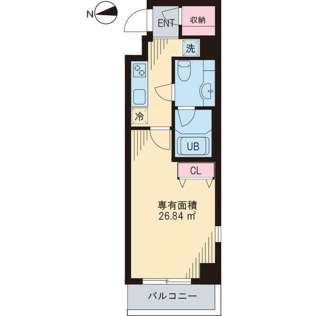 1K26.84m2(間取)