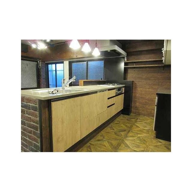 270cmの大型システムキッチン(キッチン)