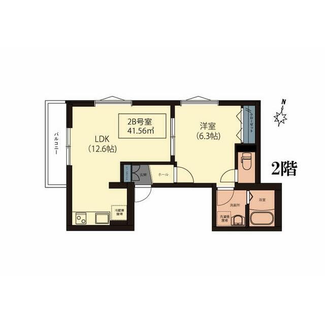 5月中旬完成予定。内見できます(間取)