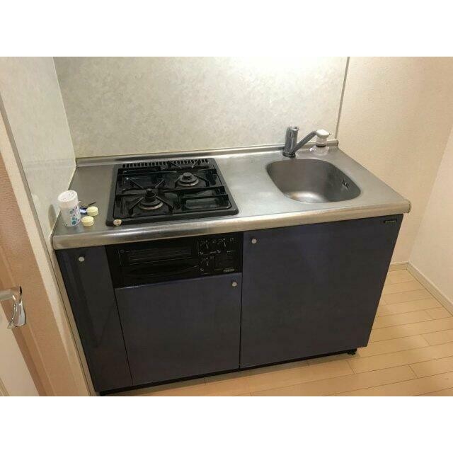 システムキッチン（2口ガスコンロ・グリル付）(キッチン)