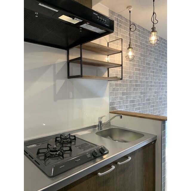 料理する人にうれしい2口コンロ(キッチン)