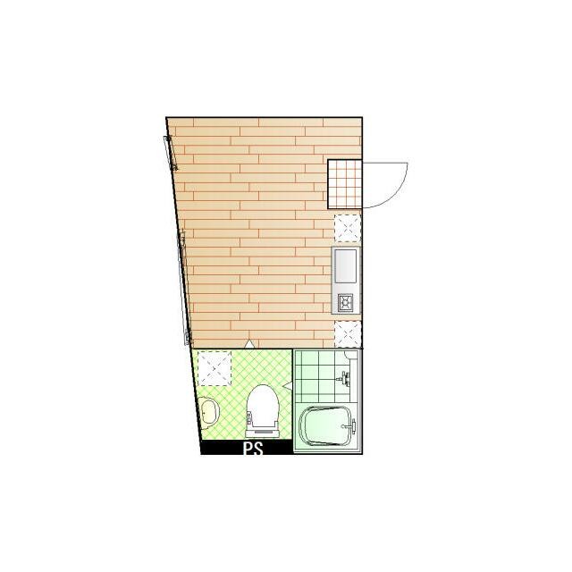 1R（写真と違う場合は現況有姿になります。）(間取)