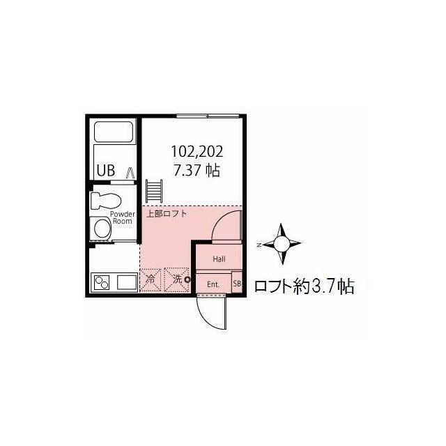 広く使える大型ロフト付きの間取り(間取)