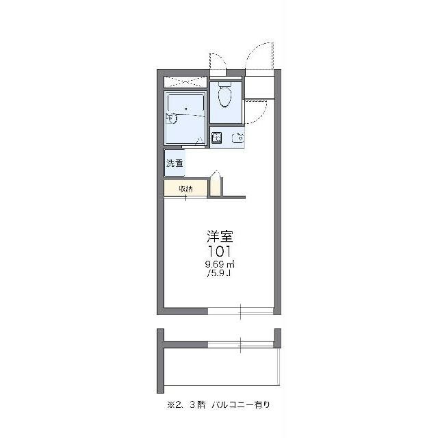 代表的な間取のため実際の間取とは異なる場合があります(間取)