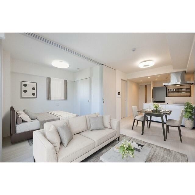 【家具・調度品等はCG 加工です。実際の賃貸住居 には含まれません】(居間)