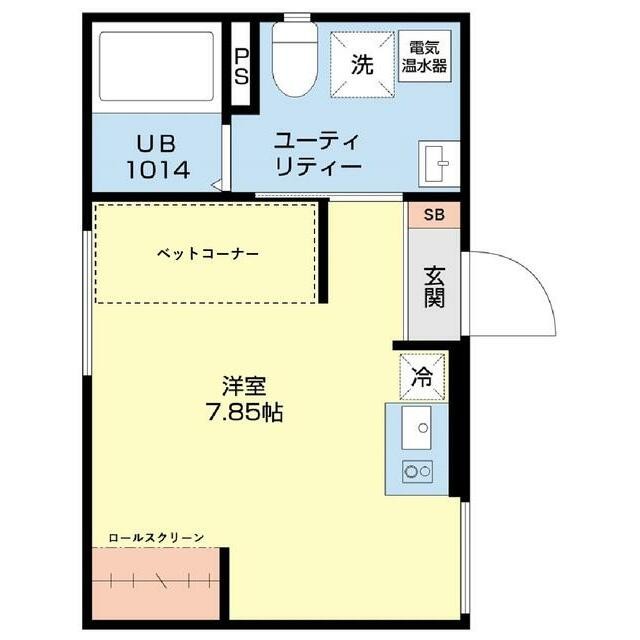 20．30m2、7．85帖の居室スペース(間取)