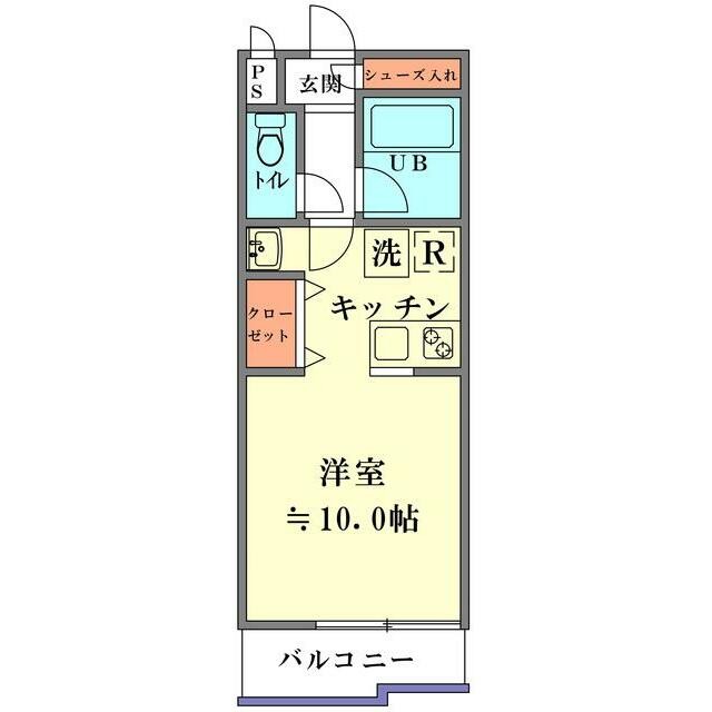 カウンターキッチン 10帖(間取)