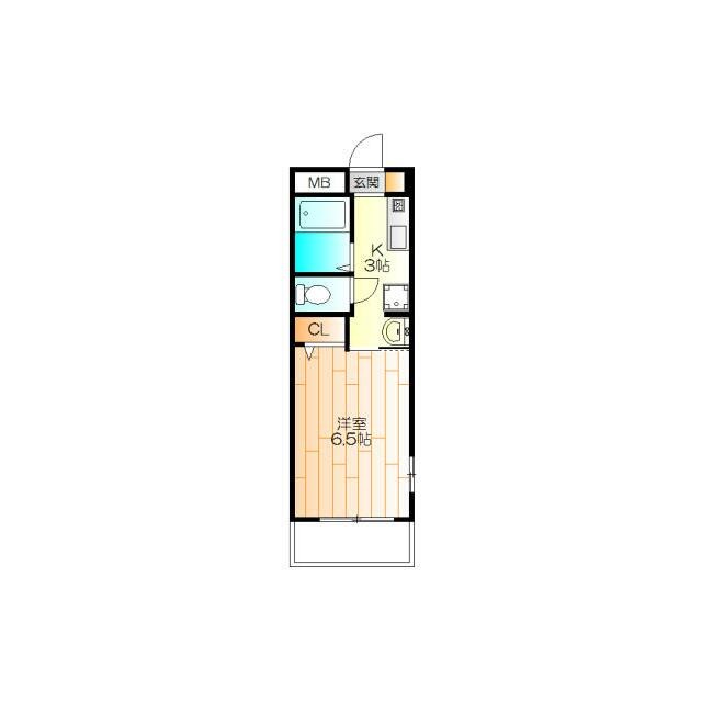人気のバス・トイレ別 角部屋(間取)
