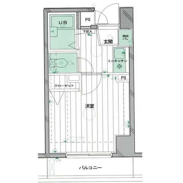 洋室約6．5畳です(間取)