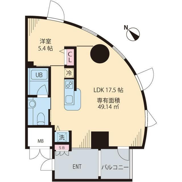 49m2の1LDKは素敵な間取り☆(間取)