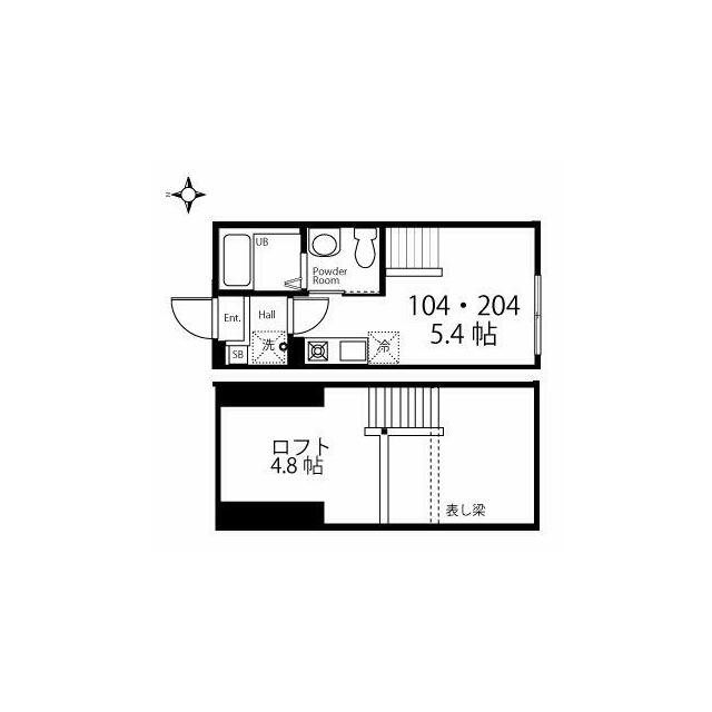 広く使える大型ロフト付きの間取り(間取)
