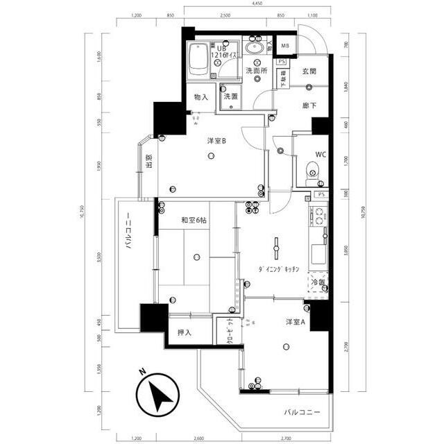 間取図と現況が異なる場合は現況を優先とします(間取)