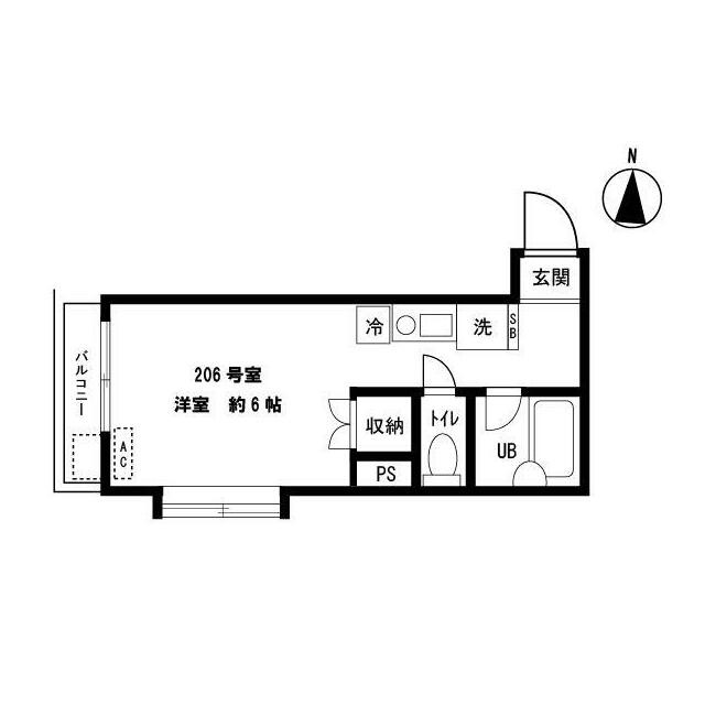 1R(間取)